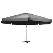 Parasol 600 cm antraciet aluminium paal