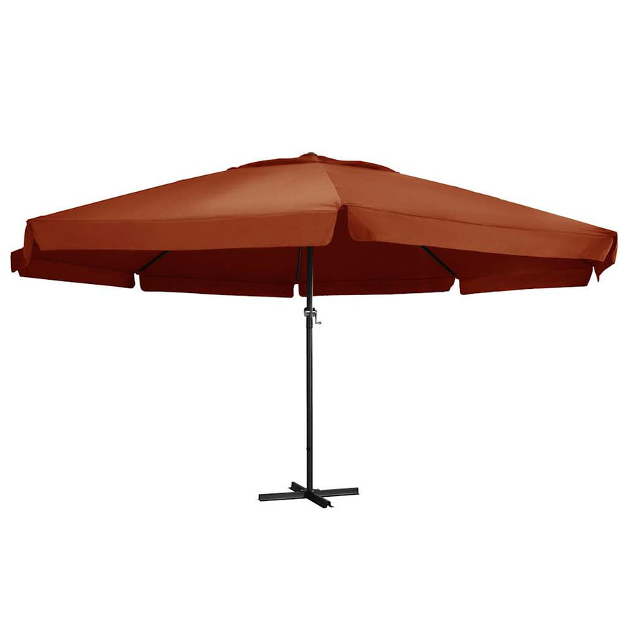 Parasol Met Aluminium Paal Kleurig 600 cm