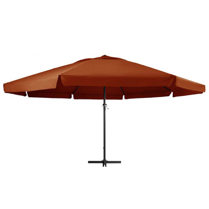 Parasol Met Aluminium Paal Kleurig 600 cm