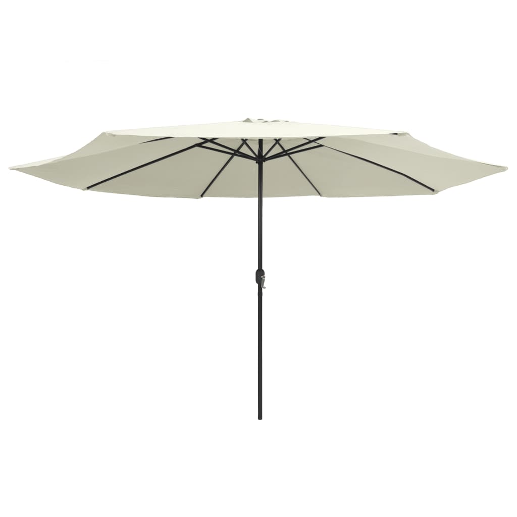 Parasol Met Metalen Paal 390 Cm Zandwit