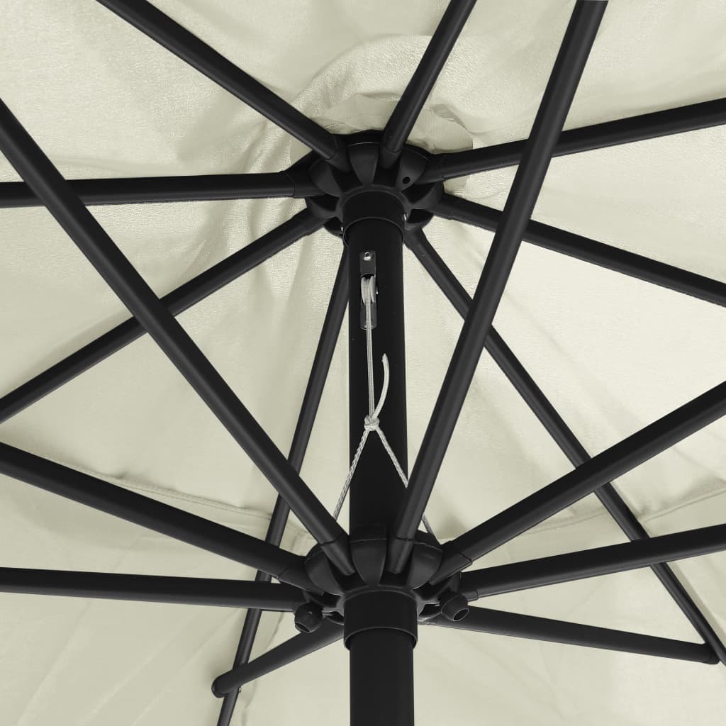 Parasol Met Metalen Paal 390 Cm Zandwit