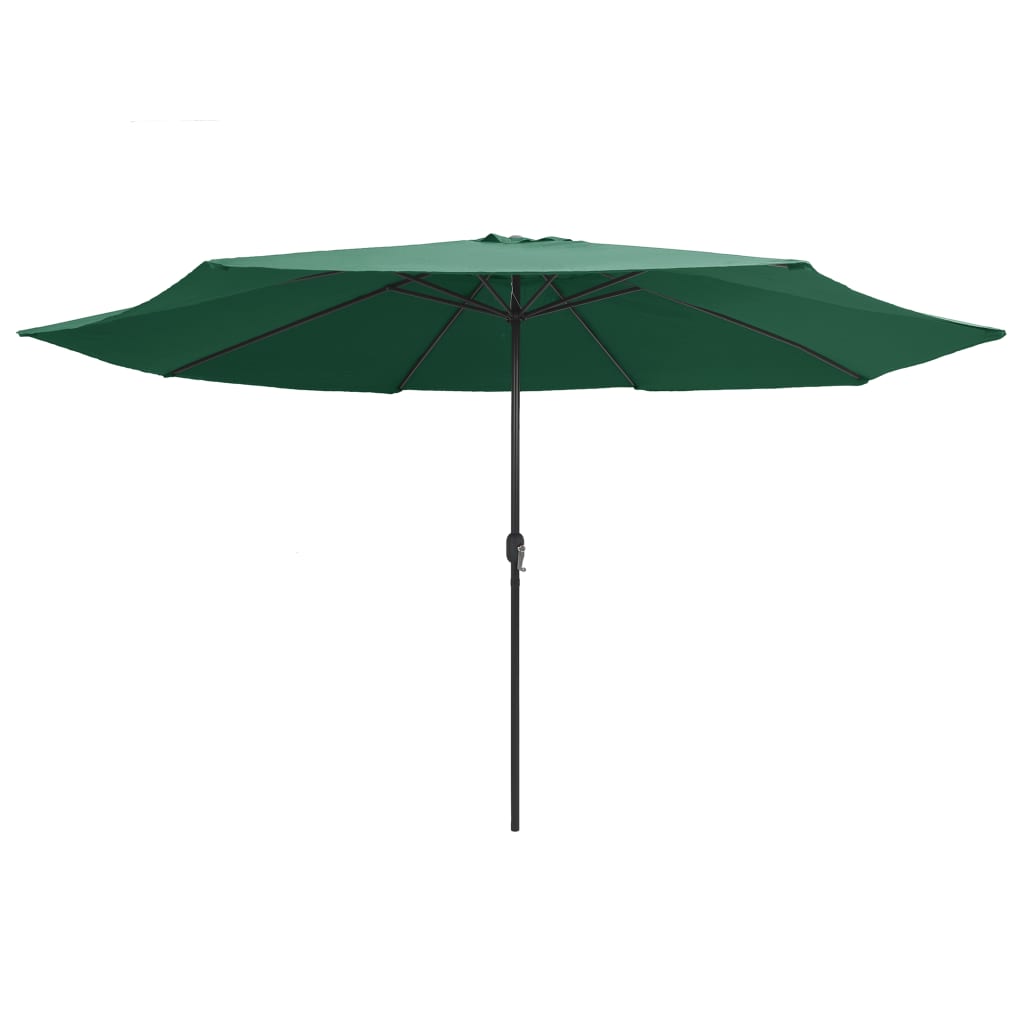Parasol Met Metalen Paal 390 Cm Groen