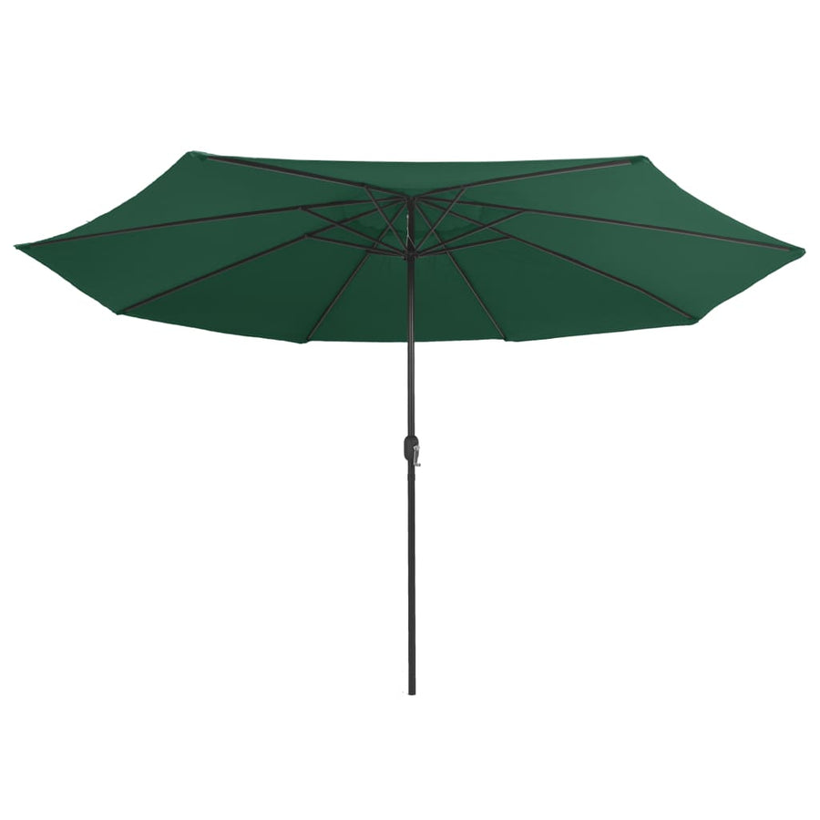 Parasol Met Metalen Paal 390 Cm Groen