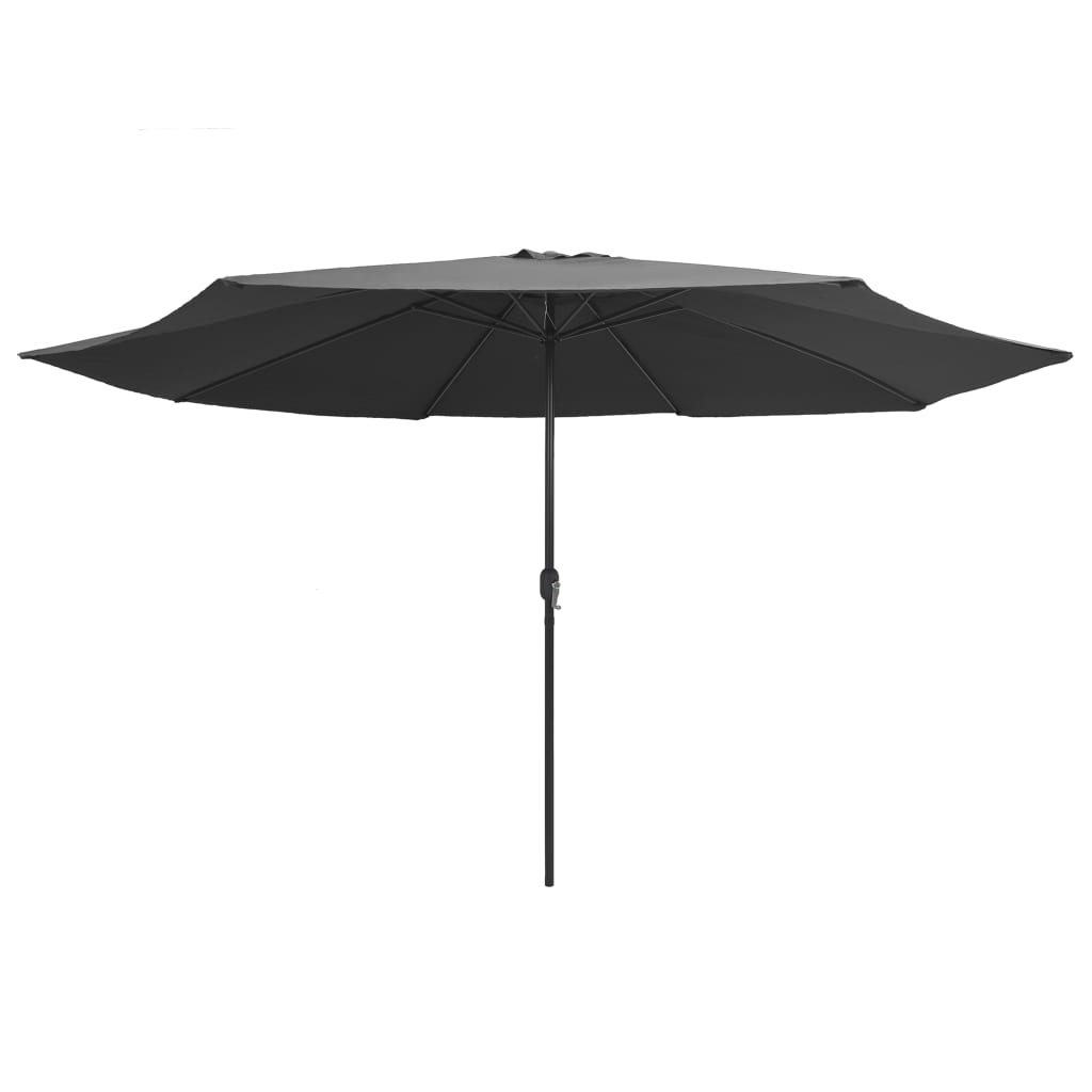Parasol Met Metalen Paal 390 Cm Kleurig Antraciet