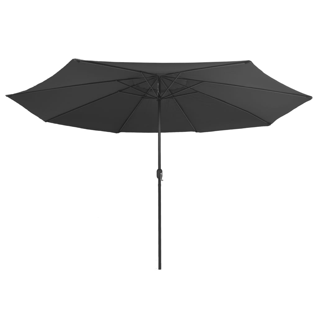 Parasol Met Metalen Paal 390 Cm Kleurig Antraciet