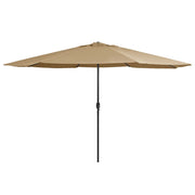 Parasol 390 cm taupe metaal