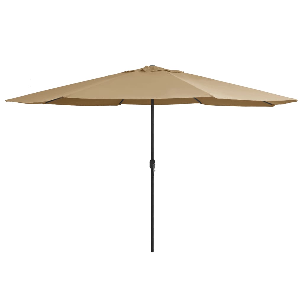 Parasol Met Metalen Paal 400 Cm Taupe