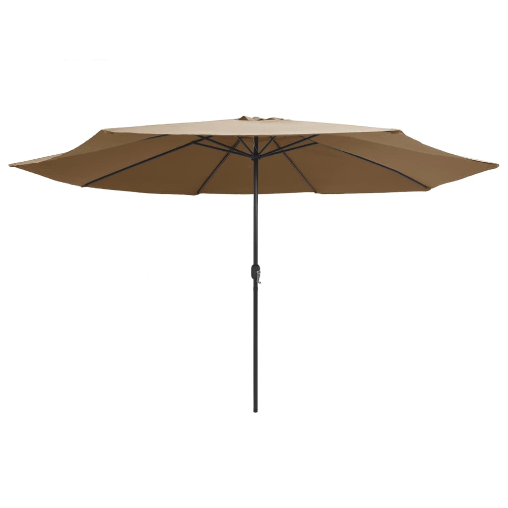 Parasol Met Metalen Paal 400 Cm Taupe