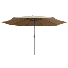 Parasol Met Metalen Paal 400 Cm Taupe