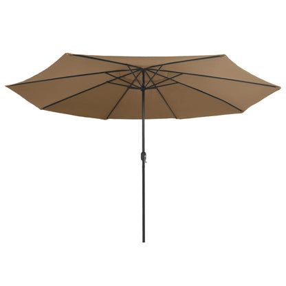 Parasol Met Metalen Paal 400 Cm Taupe