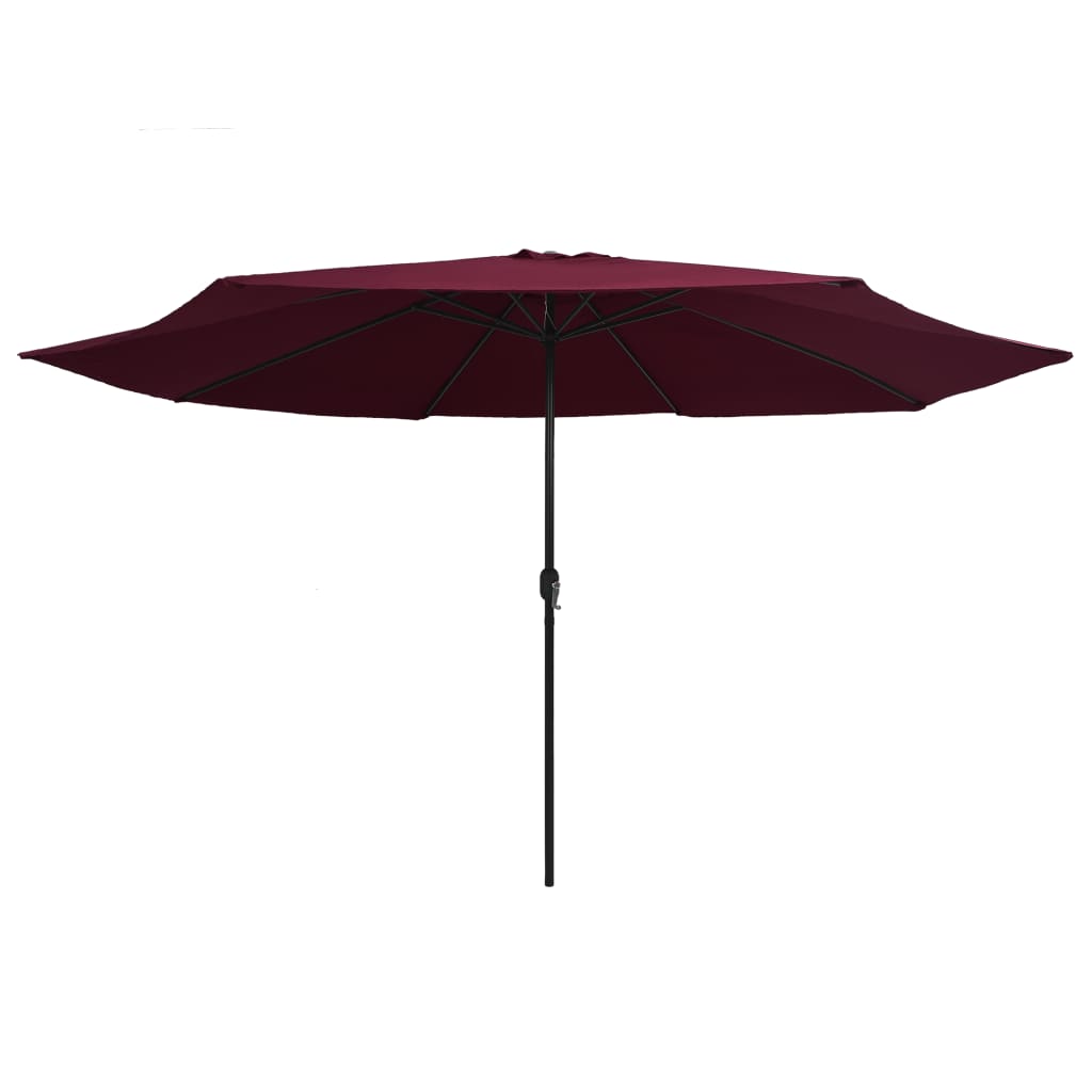 Parasol Met Metalen Paal 400 Cm Bordeauxrood