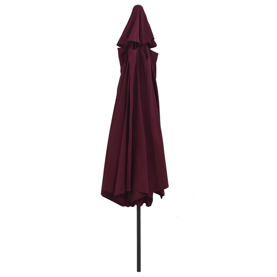 Parasol Met Metalen Paal 400 Cm Bordeauxrood