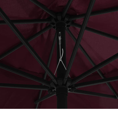 Parasol Met Metalen Paal 400 Cm Bordeauxrood