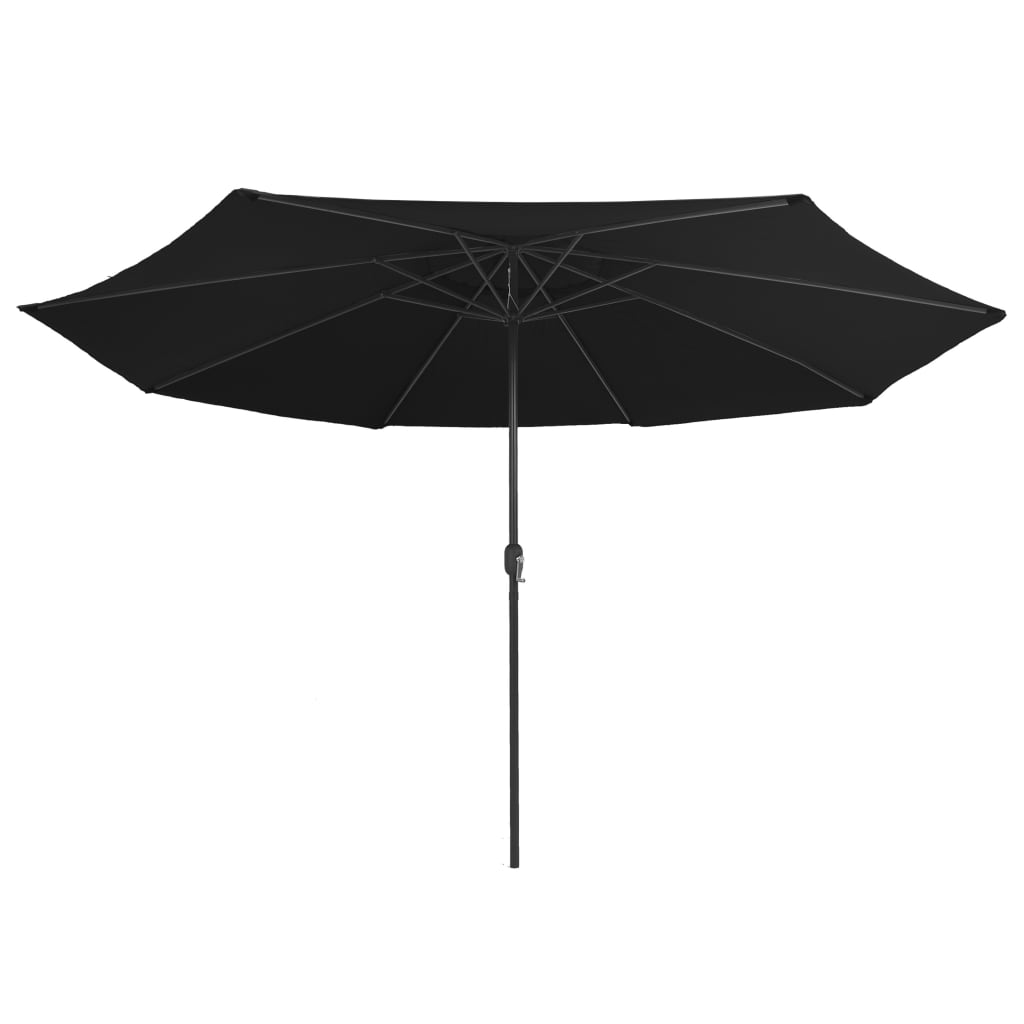 Parasol Met Metalen Paal 400 Cm Zwart