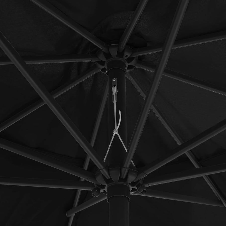 Parasol Met Metalen Paal 400 Cm Zwart