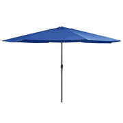 Parasol 390 cm azuurblauw metaal
