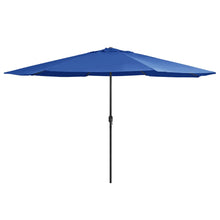Parasol Met Metalen Paal 400 Cm Azuurblauw azure blue