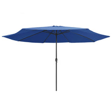 Parasol Met Metalen Paal 400 Cm Azuurblauw azure blue
