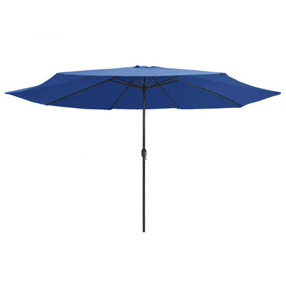 Parasol Met Metalen Paal 400 Cm Azuurblauw azure blue
