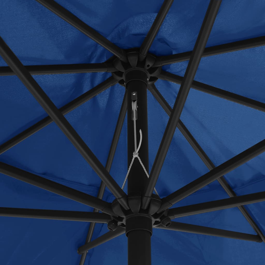 Parasol Met Metalen Paal 400 Cm Azuurblauw azure blue