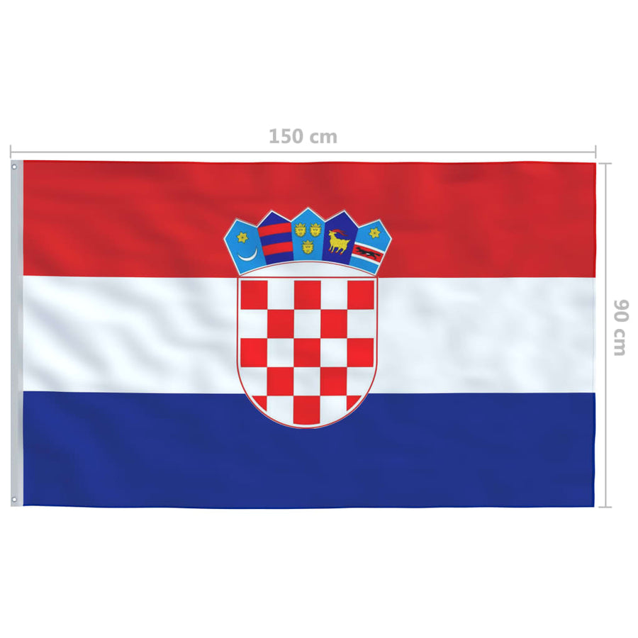 Vlag 90X150 Cm Alleen vlag Kroatië