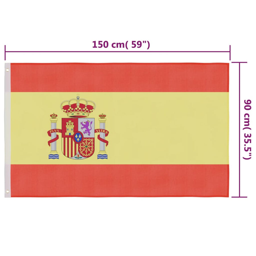 Vlag 90X150 Cm Alleen vlag Spanje