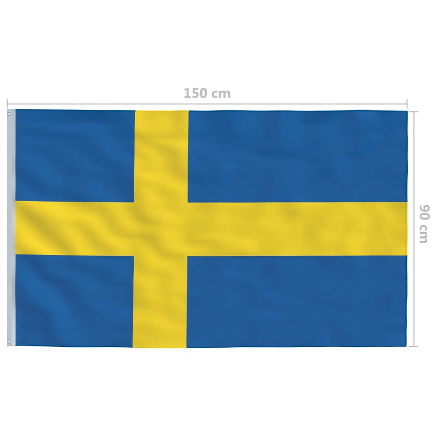 Vlag Zweden 90x150 cm Alleen vlag Zweden