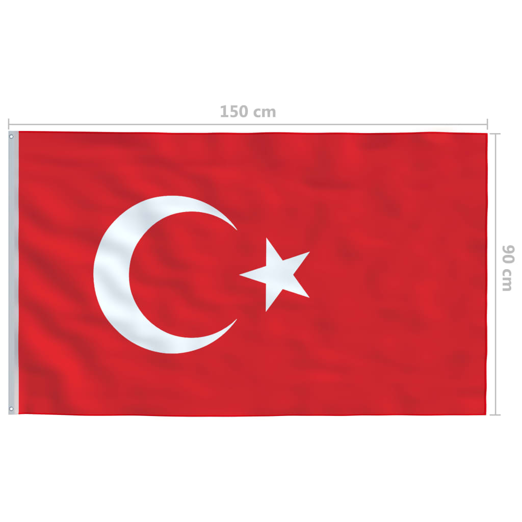 Vlag 90X150 Cm Alleen vlag Turkije