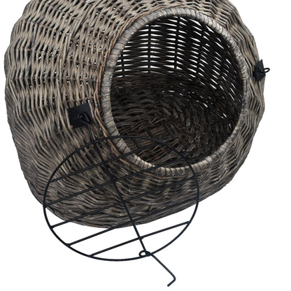 Kattendrager Natuurlijk Wilgenhout 45 x 35 x 35 cm Grijs