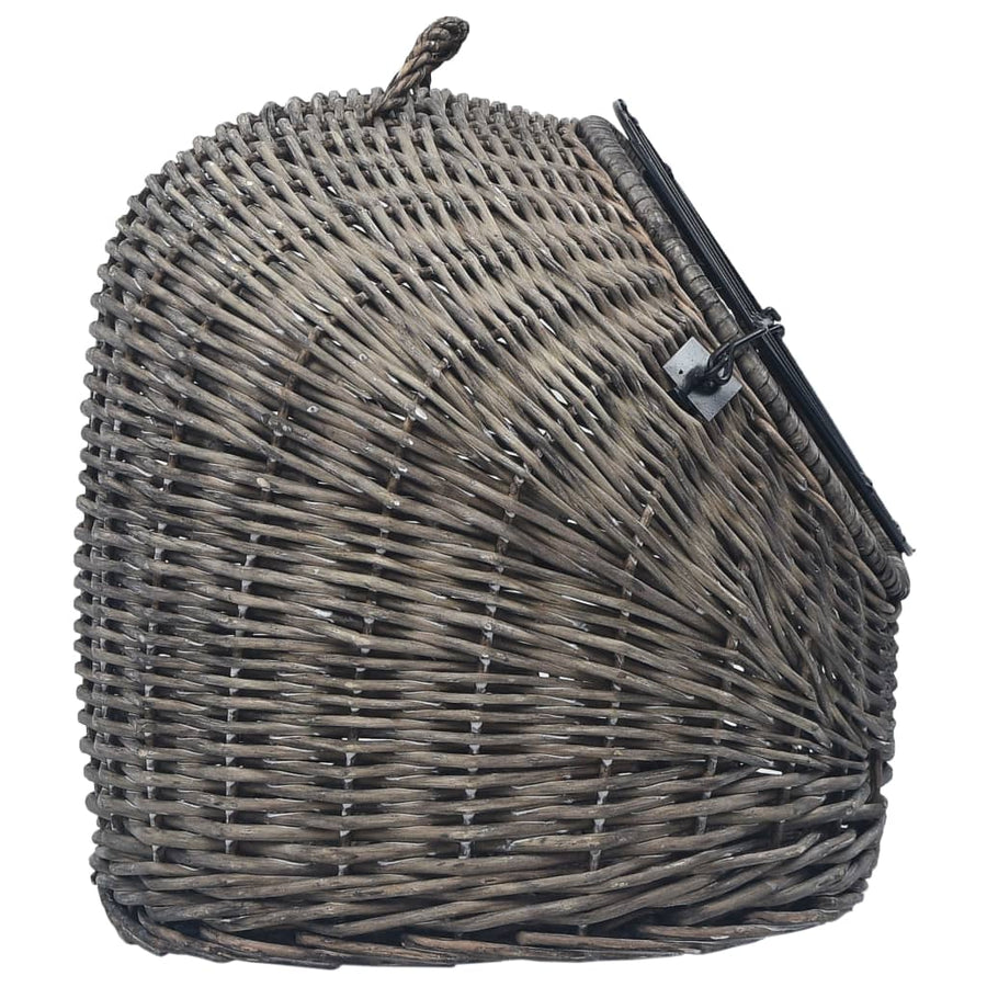 Kattendrager 50x42x40 cm natuurlijk wilgenhout grijs 50 x 42 x 40 cm Grijs
