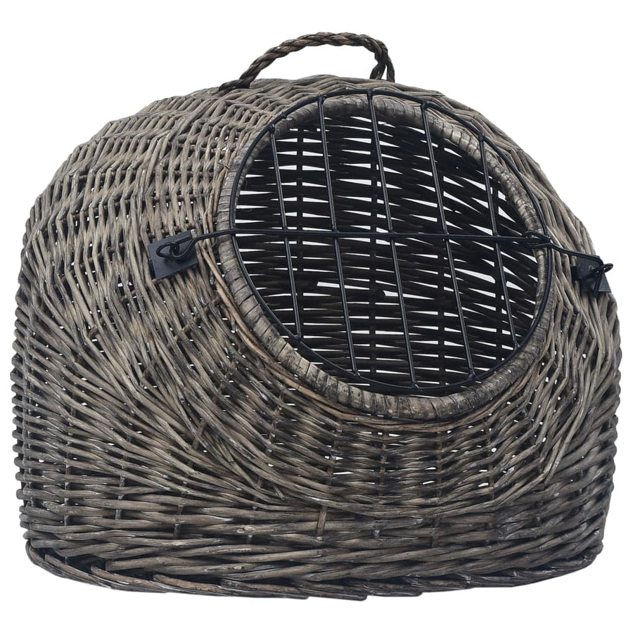 Kattendrager 60x45x45 cm natuurlijk wilgenhout grijs 60 x 45 x 45 cm Grijs