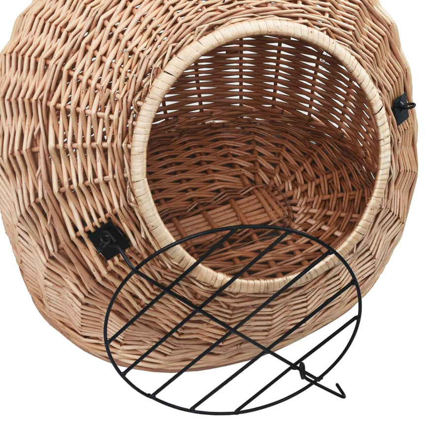 Kattendrager 60x45x45 cm natuurlijk wilgenhout 60 x 45 x 45 cm Geel