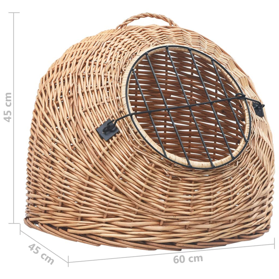 Kattendrager 60x45x45 cm natuurlijk wilgenhout 60 x 45 x 45 cm Geel