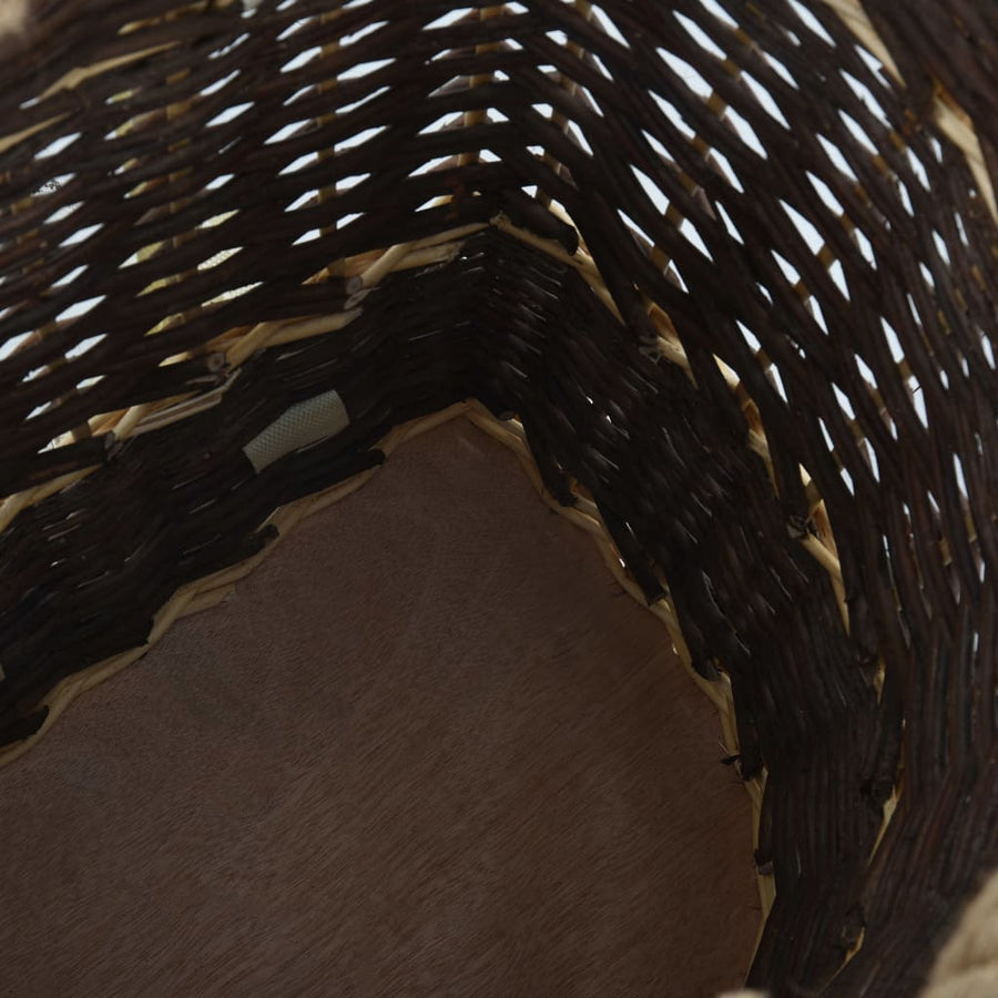 Houtmand Met Draagriemen 44,5X37X50 Cm Natuurlijk Wilgenhout 44.5 x 37 x 50 cm