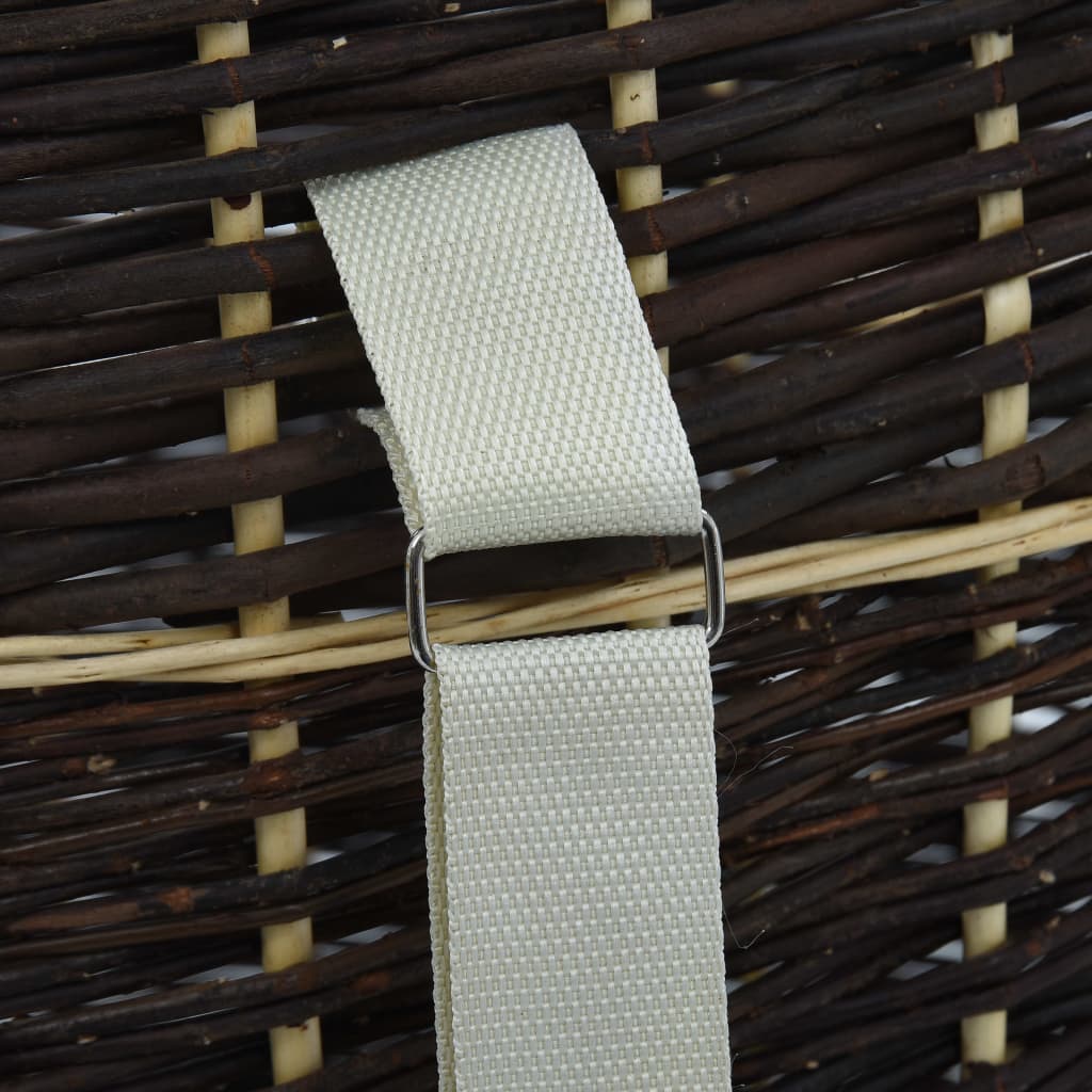 Houtmand Met Draagriemen Natuurlijk Wilgenhout 57 x 51 x 69 cm