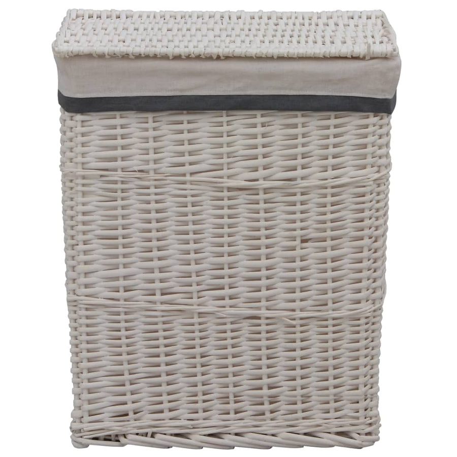Wasmand wilgen wit