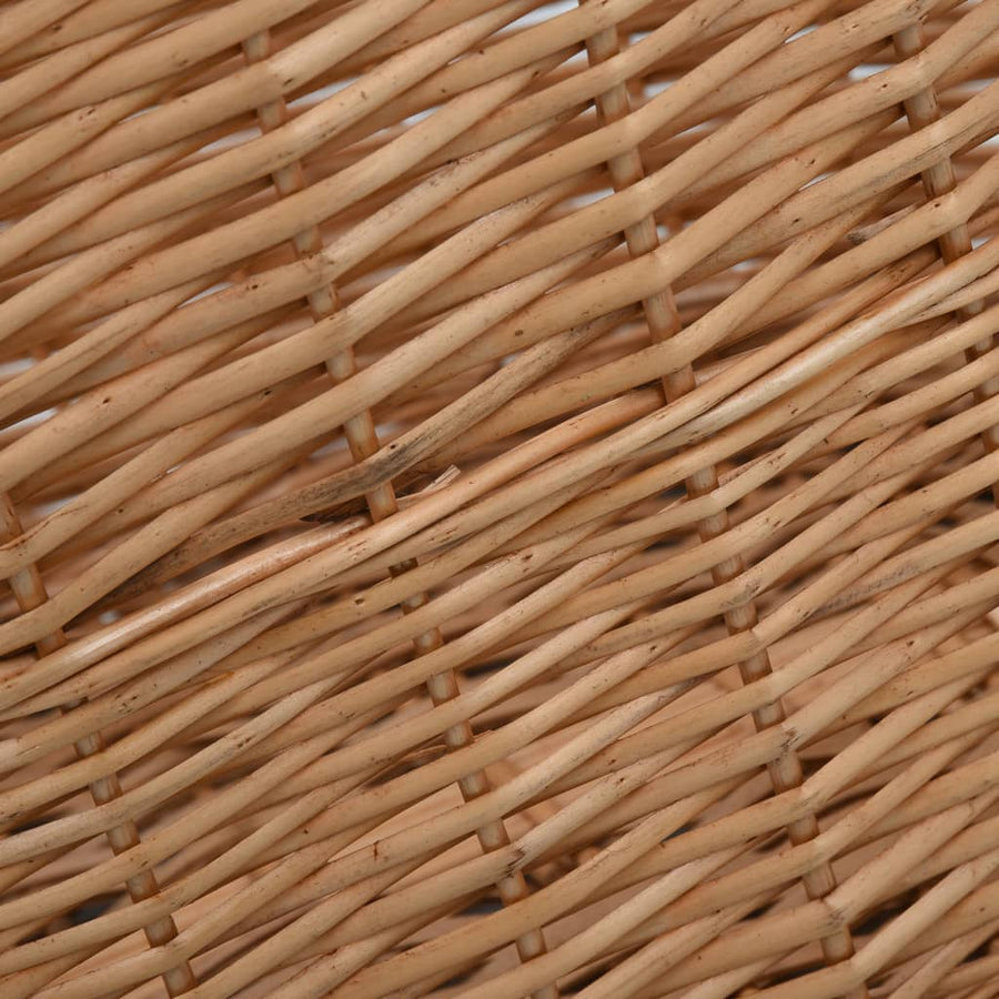 Houtmand Met Handvatten Natuurlijk Wilgenhout 78 x 54 x 34 cm