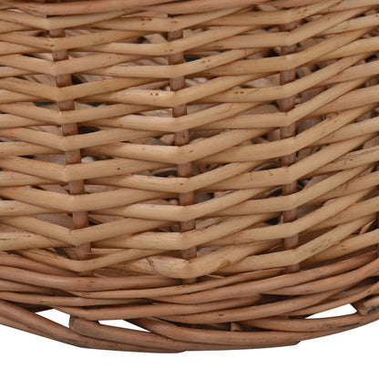 Houtmand Met Handvatten Natuurlijk Wilgenhout 88 x 57 x 34 cm