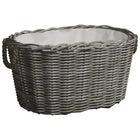 Houtmand 59x42x28 cm wilgenhout grijs