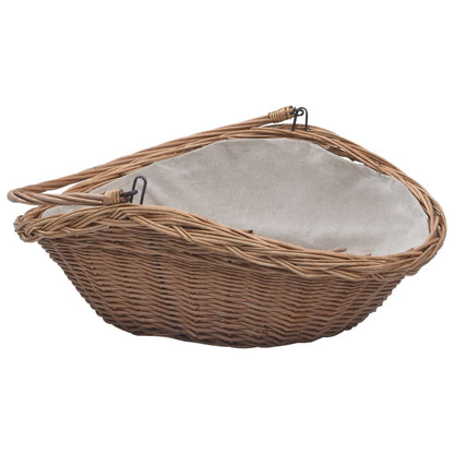 Houtmand Met Handvat 57X46,5X52 Cm Wilgenhout Bruin