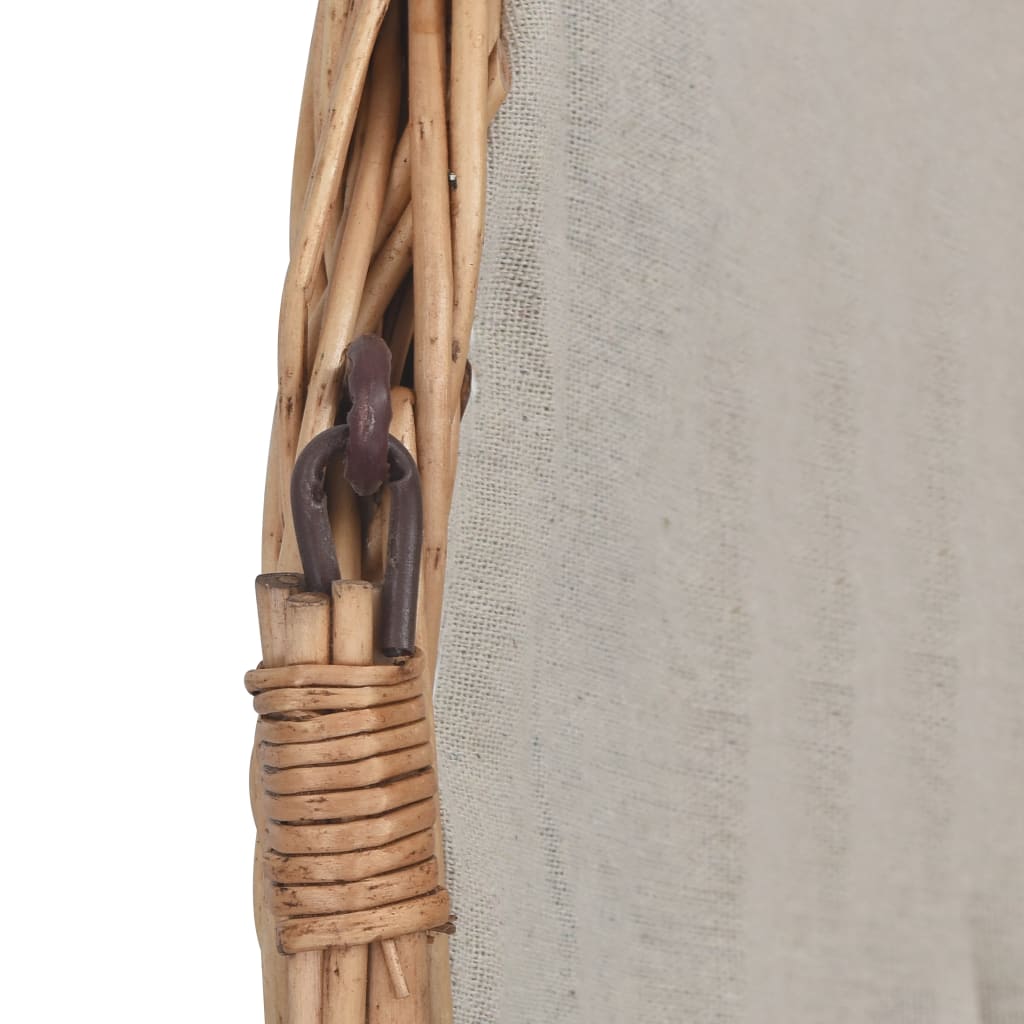 Houtmand Met Handvat 61,5X46,5X58 Cm Wilgenhout Bruin