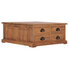 Coffee table 68x68x30 cm solid teak wood