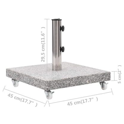 Parasolvoet Vierkant Graniet 1 30 kg Grijs