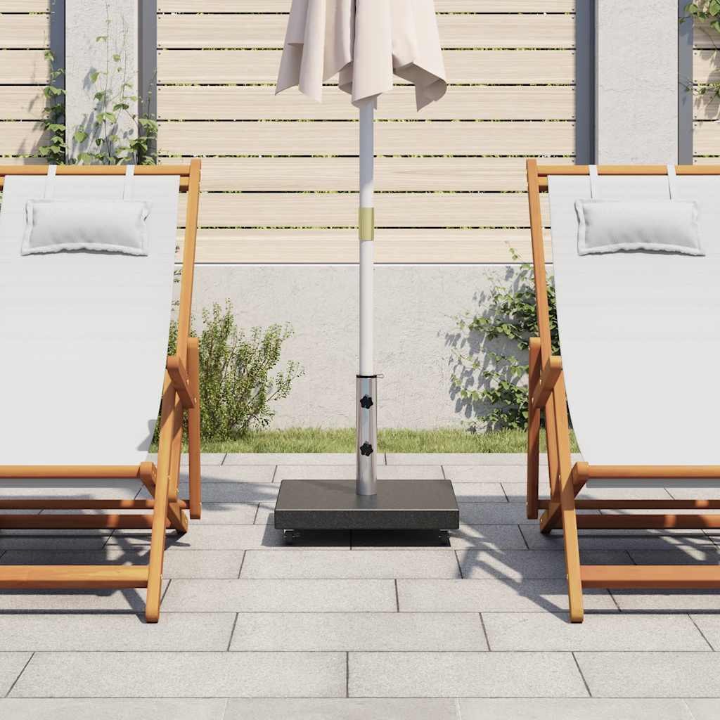 Parasolvoet vierkant 30 kg graniet zwart