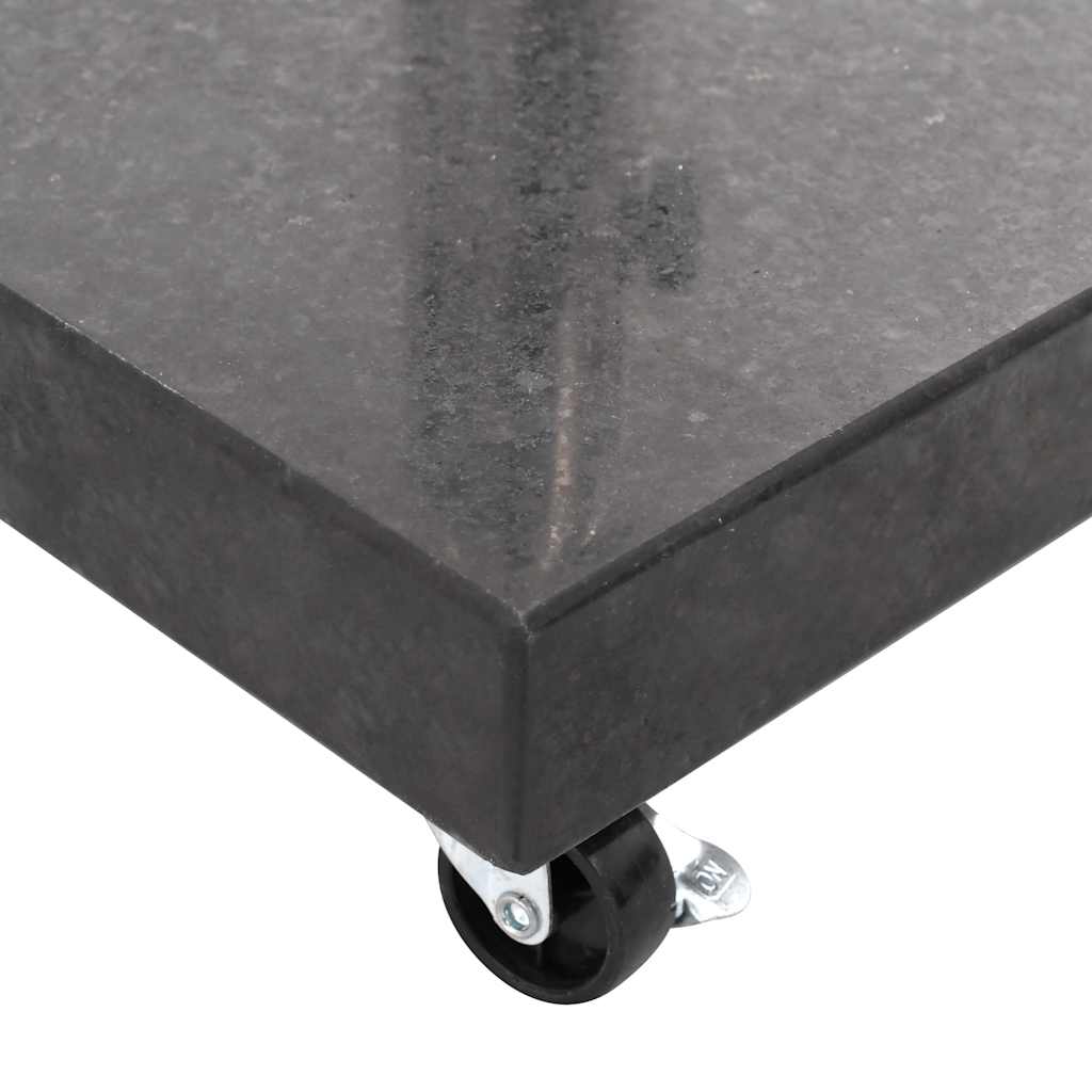 Parasolvoet vierkant 30 kg graniet zwart