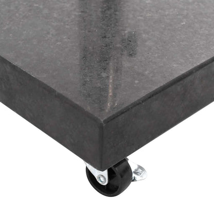 Parasolvoet vierkant 30 kg graniet zwart
