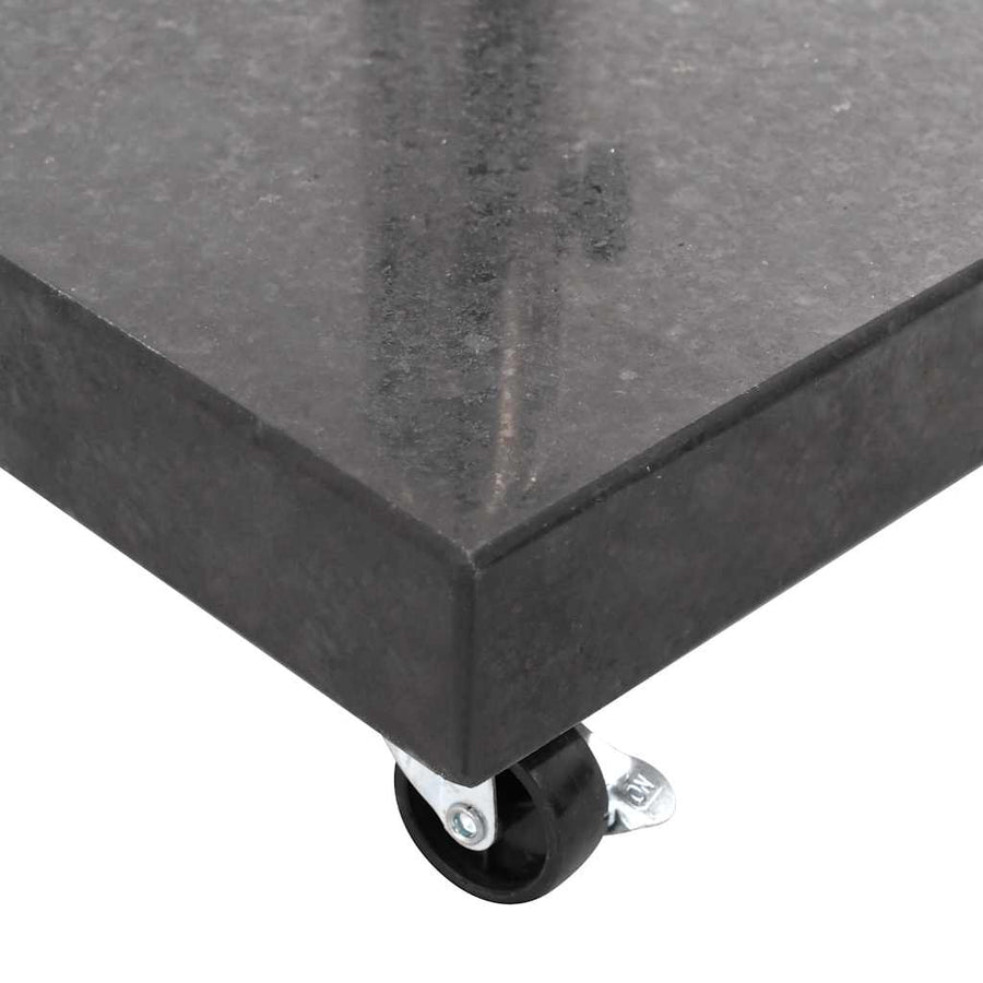 Parasolvoet vierkant 30 kg graniet zwart