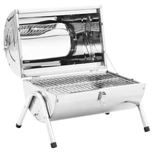 Tafelbarbecue houtskool dubbele roosters roestvrij staal