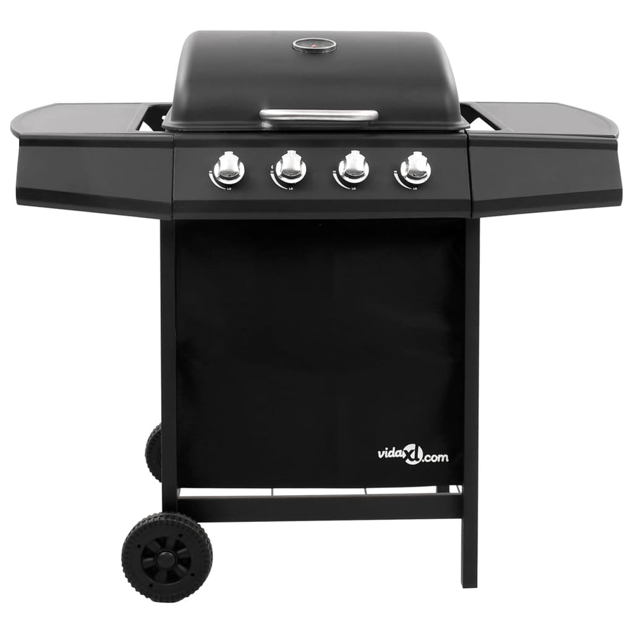 Gasbarbecue-Grill Met 4 Branders Zwart 4 kookzones