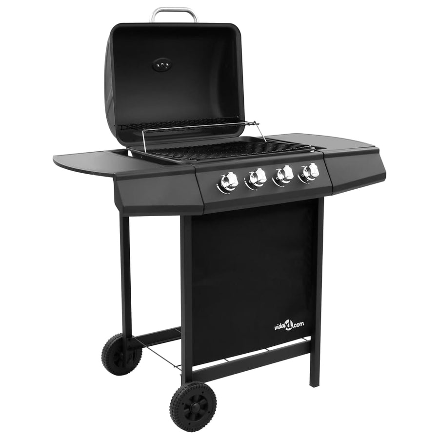 Gasbarbecue-Grill Met 4 Branders Zwart 4 kookzones